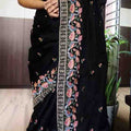 Satin Tussar Silk Saree