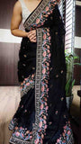 Satin Tussar Silk Saree