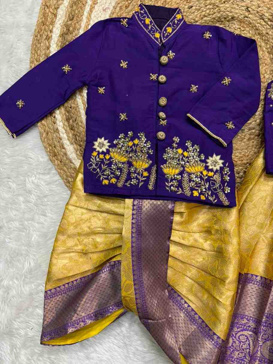 Semi Kanchi family outfits by Arhas Couture