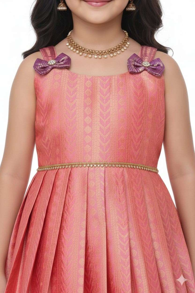 Kid's Semi Kanchi Gown