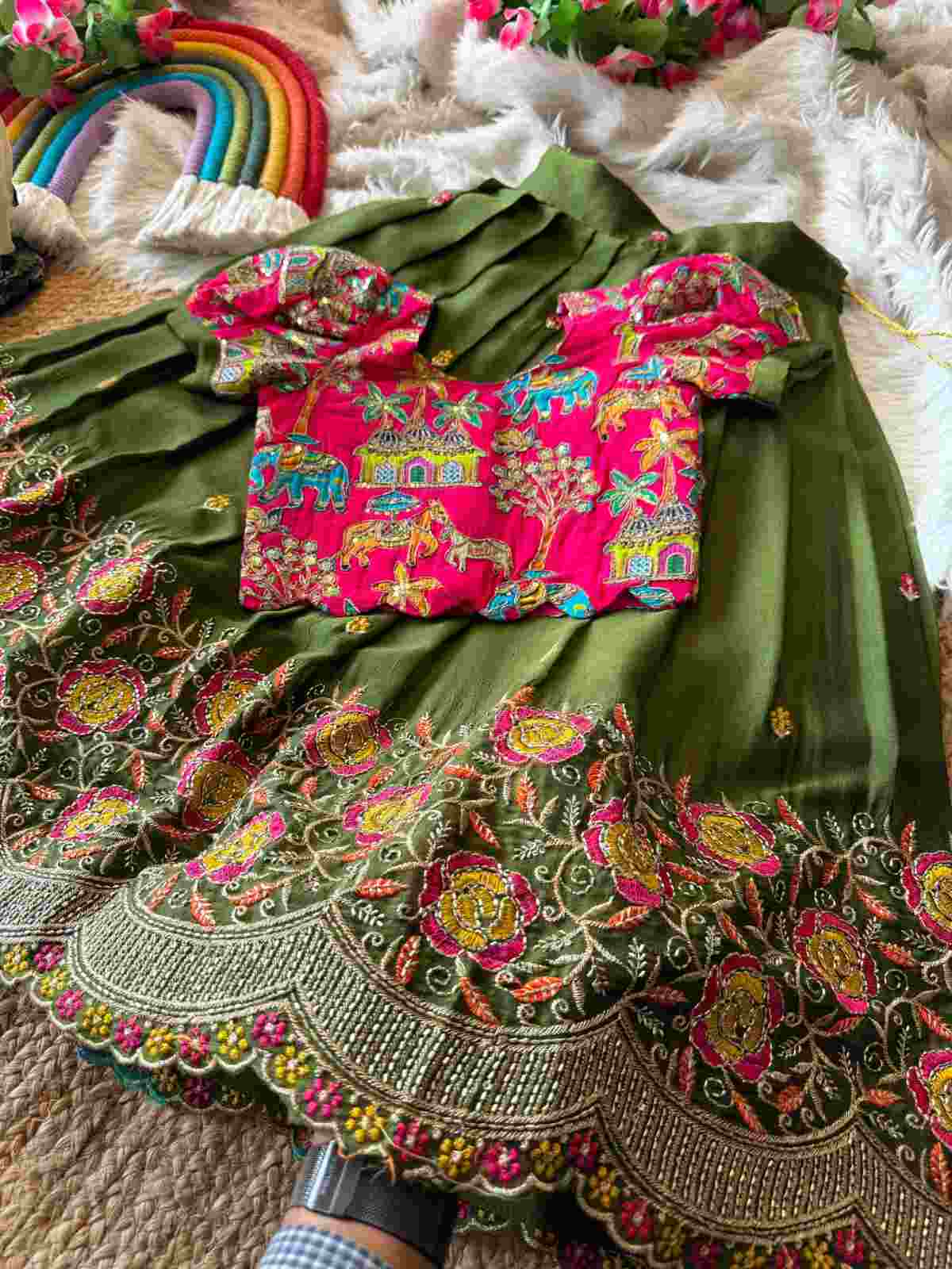 Girl's Crush Floral Lehengas