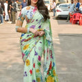 Satin Silk Sequins Saree