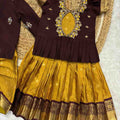 Semi Gadwal family outfit – blue – Arhas Couture