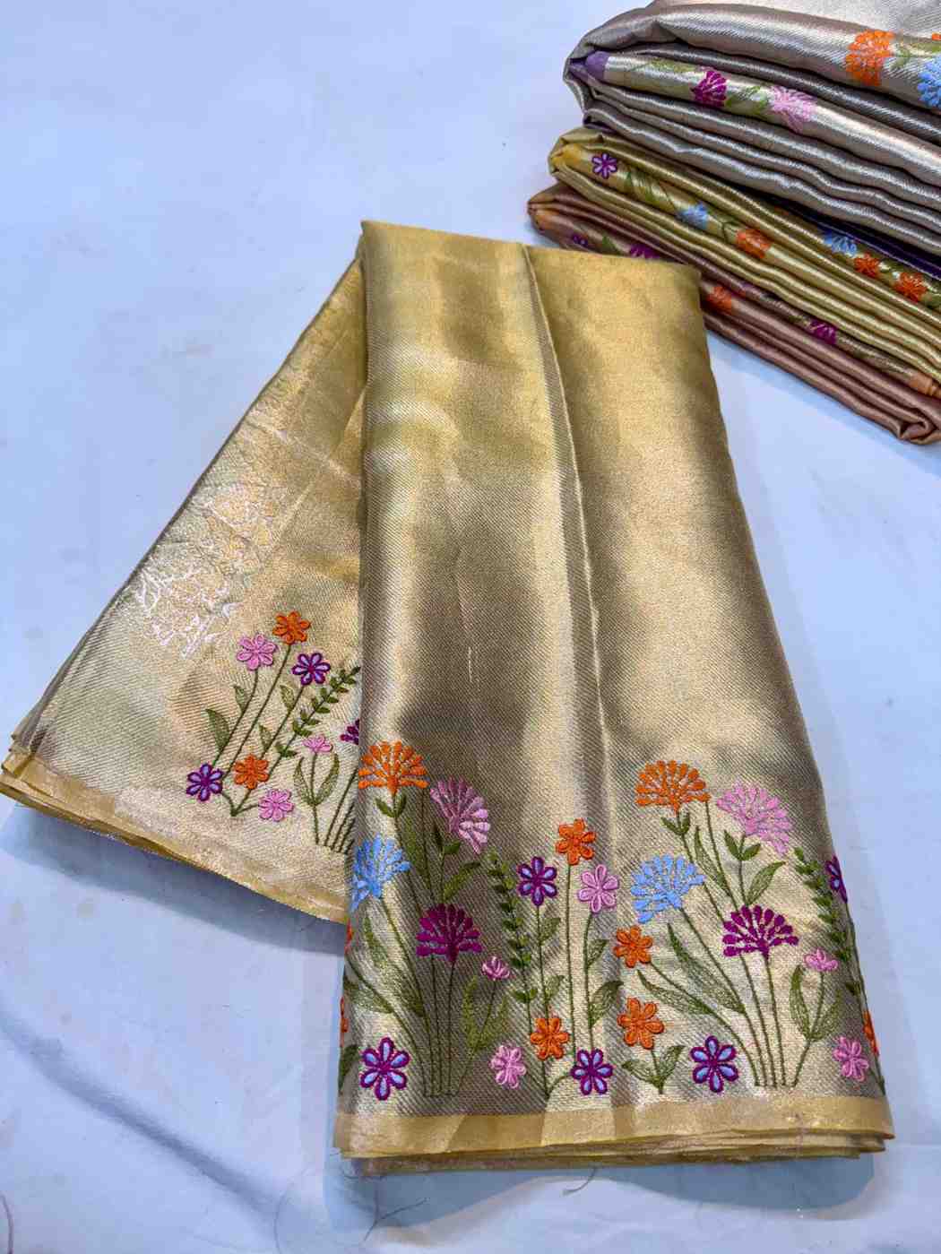Tissue embroidered family outfits by Arhas Couture