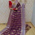 Banarasi Semi Katan Silk Sarees