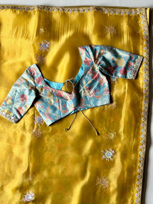 Tissue Silk Sequence Work Saree