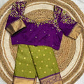 Soft semi Kanchi family outfit – colour 2 – Arhas Couture