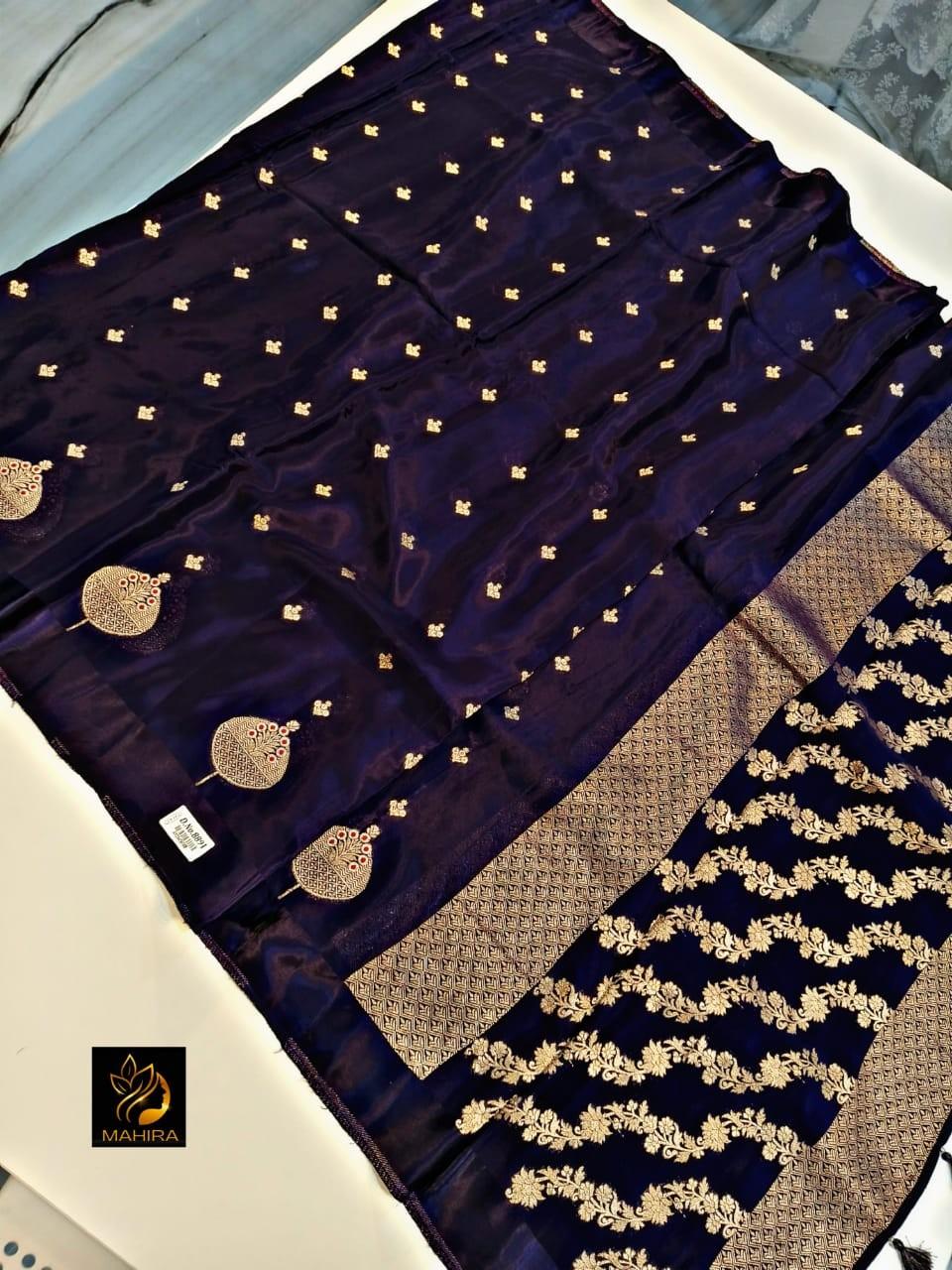 Banarasi Semi Katan Sarees