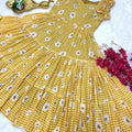 Fancy Cambric cotton gown – colour 2 – Arhas Couture