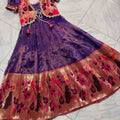 Kid's Kanjivaram Silk Lehengas