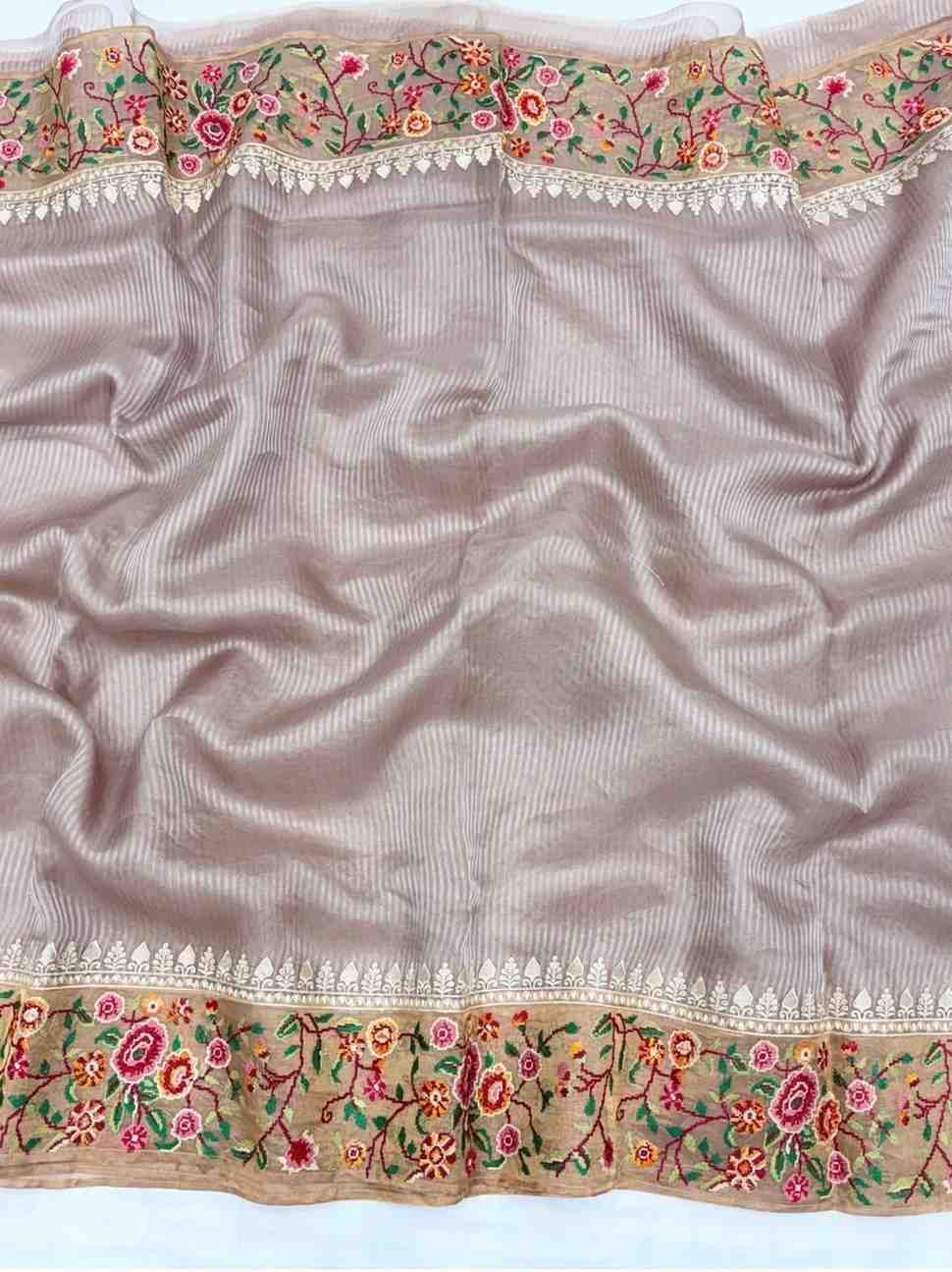 Fancy tissue organza saree – colour 2 – Arhas Couture