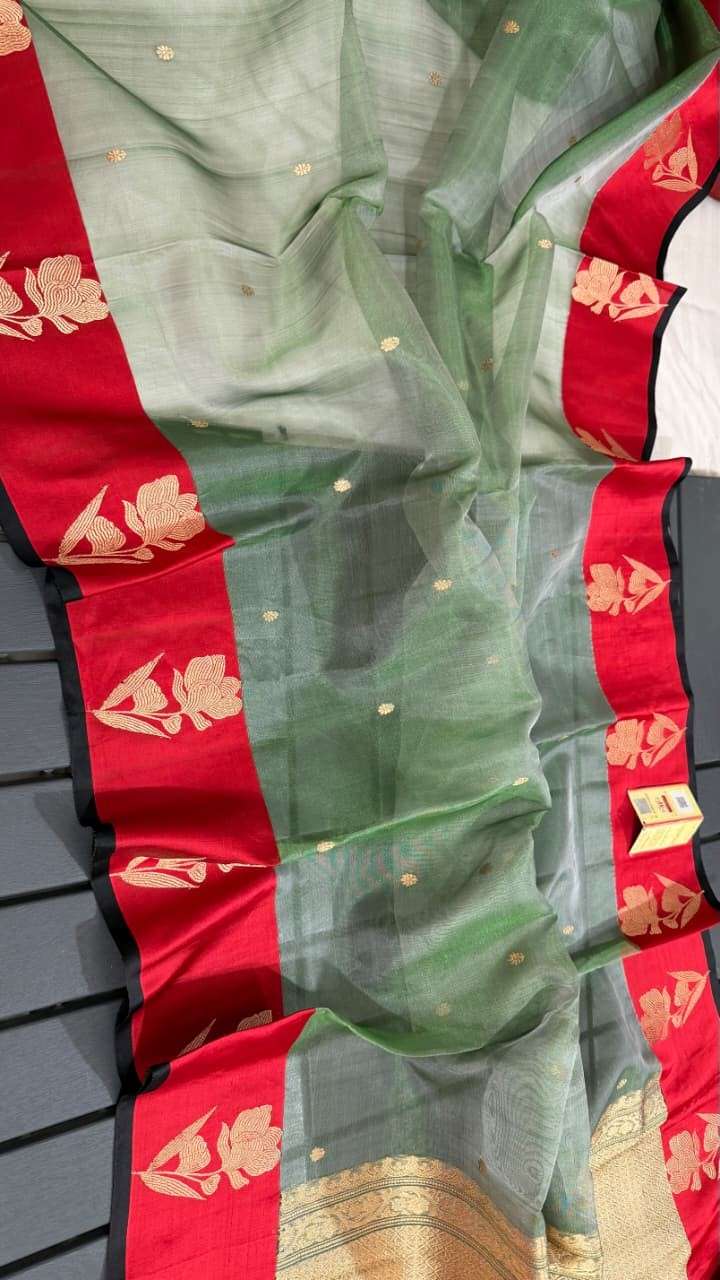 Fancy handloom tissue silk sarees by Arhas Couture