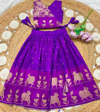 Kid's Banarasi Pichwai Lehengas
