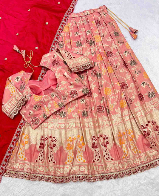 Paithani Tissue Silk Lehengas