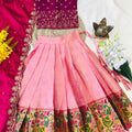 Kid's Zari Paithani Lehenga