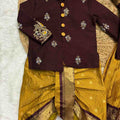 Semi Gadwal family outfit – orange – Arhas Couture