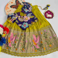 Kid's Tissue Silk Lehengas