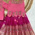 Banarasi silk family outfit – Mom saree – Arhas Couture