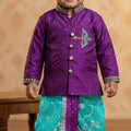 Banarasi silk family outfit – colour 2 – Arhas Couture
