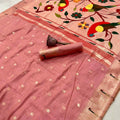 Munga Cotton Paithani Sarees