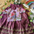 Kid's Viscose Tissue Lehangas