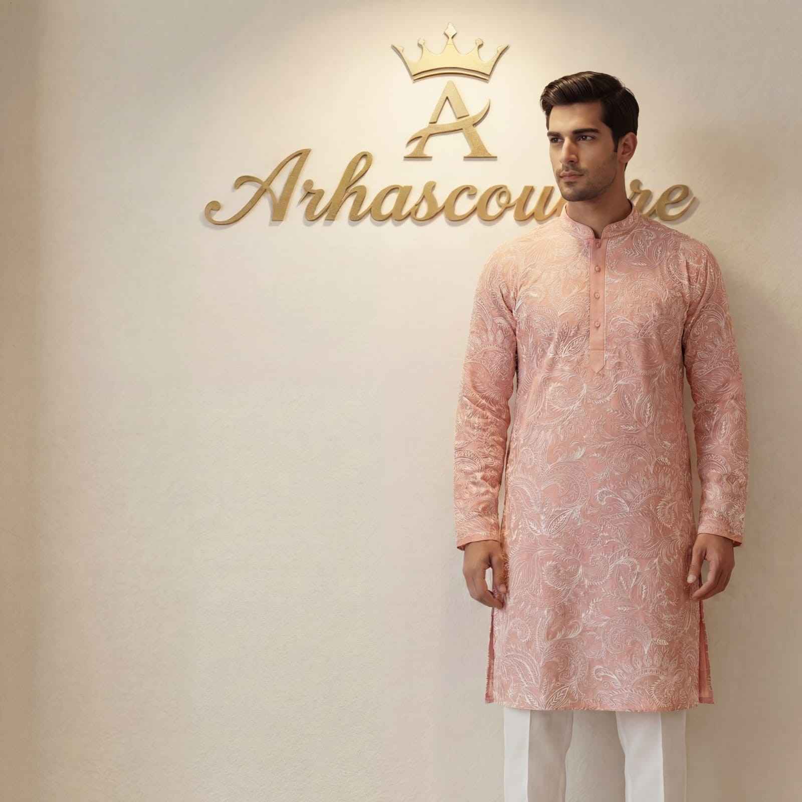 Fancy Chikankari kurta set – colour 1 – Arhas Couture