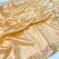 Fancy tissue silk saree – colour 4 – Arhas Couture