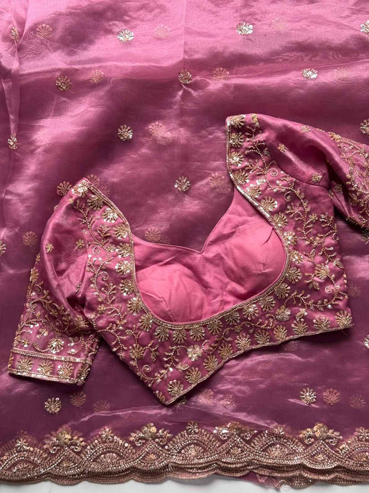 Organza Crepe Silk Saree