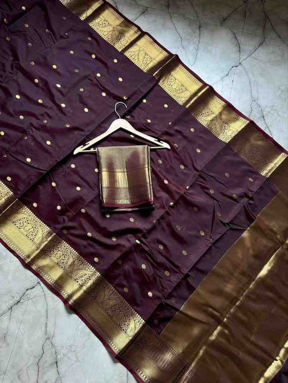 Fancy Banarasi katan saree – colour 7 – Arhas Couture