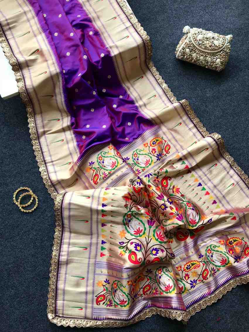Paithani Butti Woven Saree