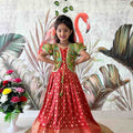 Kids Dola silk gown – colour 1 – Arhas Couture