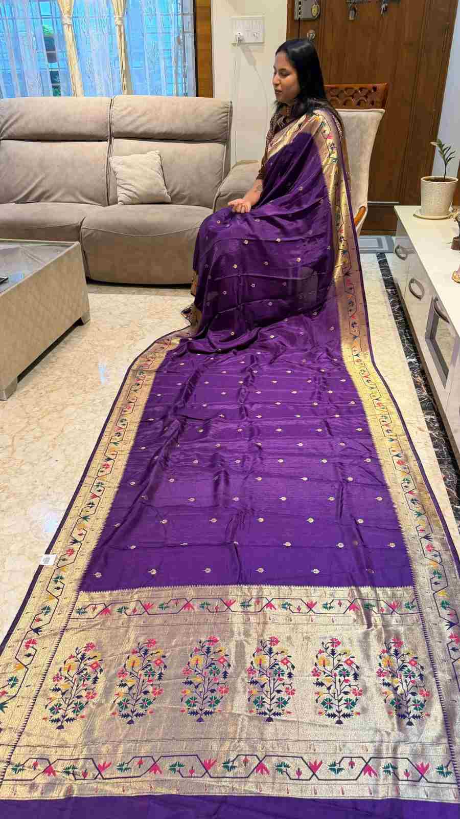 AC's Viscose Raw Silk Paithani Sarees