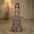 Fancy Kalamkari family outfit – colour view – Arhas Couture