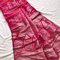 Fancy Banarasi Dola tissue saree – colour 2 – Arhas Couture