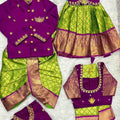 Raw silk family outfit – girls, boys, men and Mom – Arhas Couture