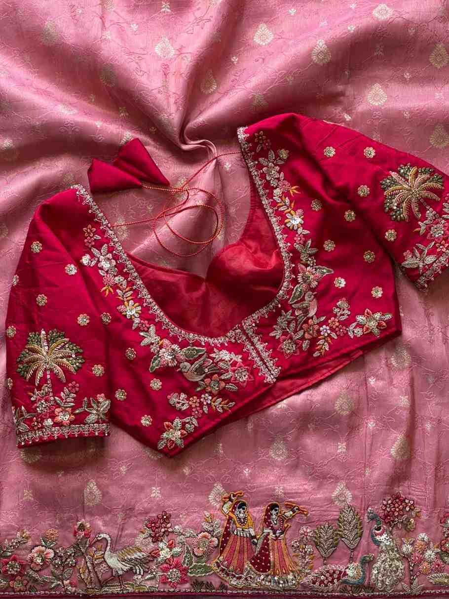 Fancy Dola silk saree – colour 4 – Arhas Couture