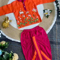 Kid's Kalamkari Cotton Dhothi Set