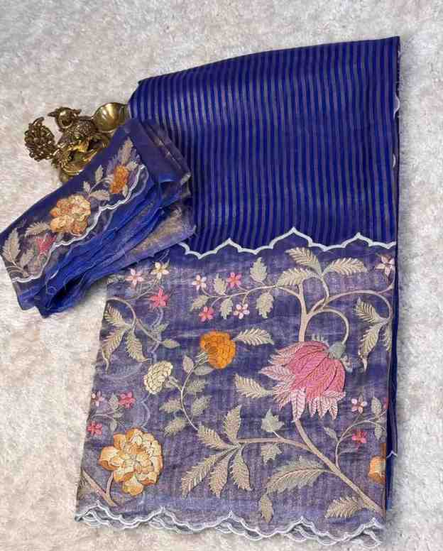 Kora Organza Floral Sarees