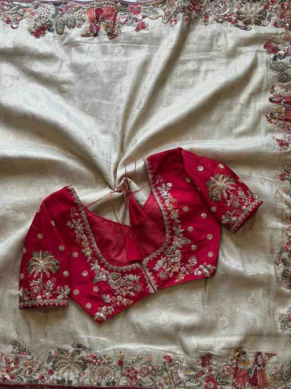 Fancy Dola silk saree – colour 5 – Arhas Couture