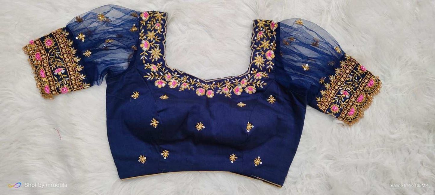 Maggam work blouse – colour 1 – Arhas Couture