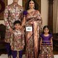 Floral Paithani Family Outfits