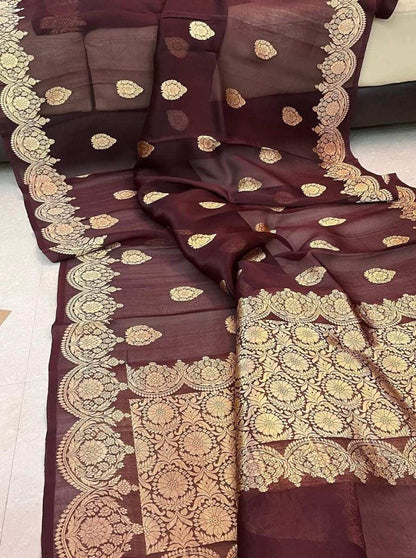 Banarasi Kora Organza Sarees
