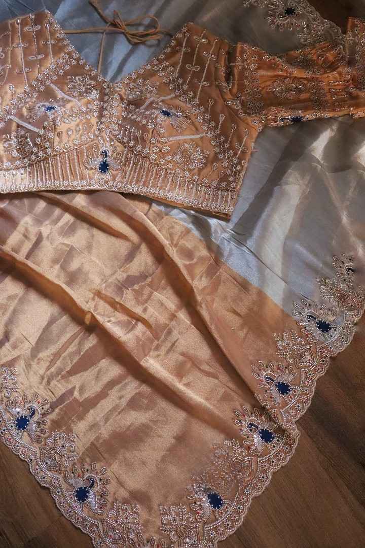 Fancy Banarasi tissue saree by Arhas Couture