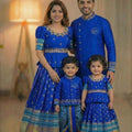 Raw silk family combo – boys, girls, men and Mom – Arhas Couture