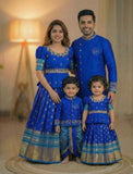 Raw silk family combo – boys, girls, men and Mom – Arhas Couture