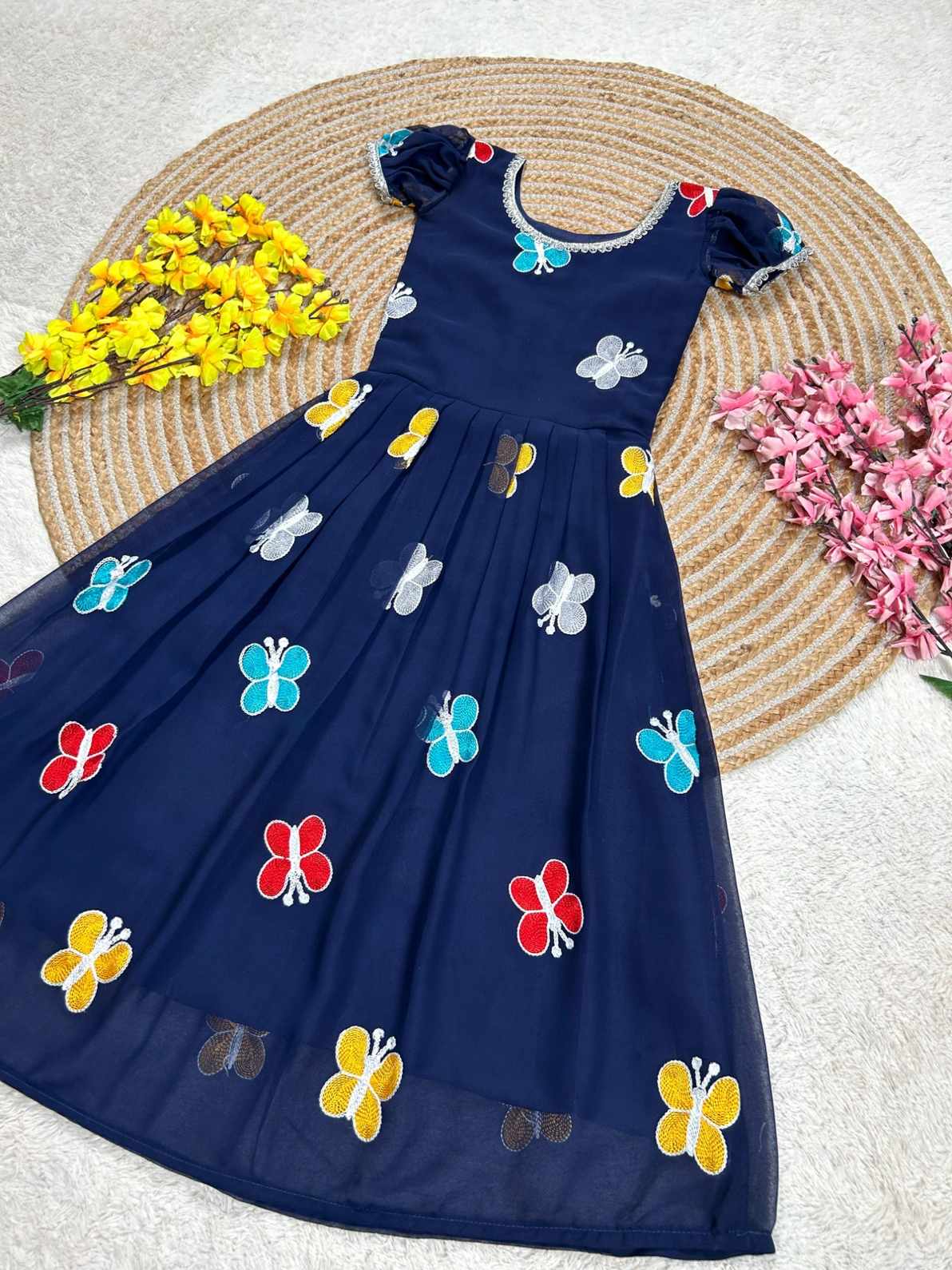 Kid's Blooming Georgette Gowns