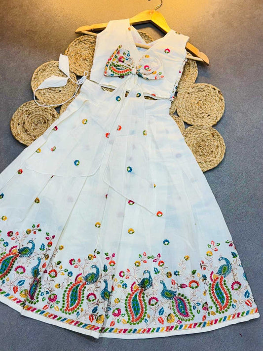 Kid’s Kora Cotton Lehenga