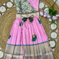 Kid’s Paithani Muniya Lehengas