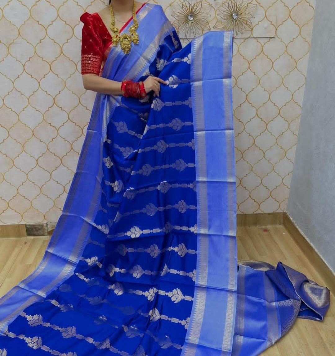 Banarasi Semi Katan Silk Sarees