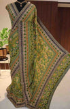 Fancy Georgette saree with floral prints and Pita handwork – Arhas Couture